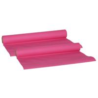 Cosy & Trendy Tafelloper - 2x - papier - fuchsia roze - 480 x 40 cm - thumbnail