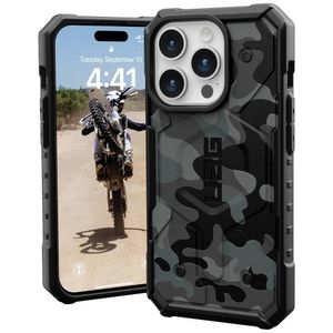 Urban Armor Gear Pathfinder SE MagSafe Backcover Apple iPhone 15 Pro Camouflage, Midnight MagSafe compatible