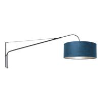 Steinhauer Verstelbare muurlamp Elegant Classy zwart met blauw 8244ZW