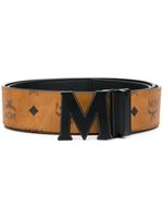 MCM ceinture monogrammée à boucle logo M - Marron - thumbnail