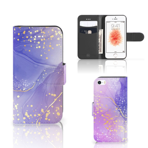 Hoesje voor Apple iPhone 5 | 5s | SE Watercolor Paars