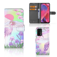 OPPO A54 5G | A74 5G | A93 5G Telefoonhoesje met Pasjes Bird - thumbnail