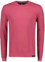 Lerros Trui Fuchsia Ronde Hals 100% Katoen Licht Getailleerd