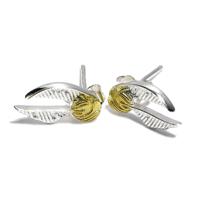 Harry Potter: Sterling Silver Golden Snitch Stud Earrings - thumbnail