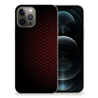 iPhone 12 Pro Max TPU bumper Geruit Rood - thumbnail