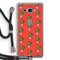 Mini cactus: Sony Xperia XZ2 Compact Transparant Hoesje met koord