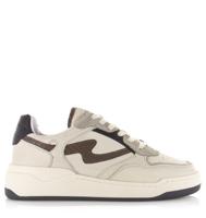 VIA VAI VIA VAI - Sam Levi beige damessneakers Beige Leer Lage sneakers Dames