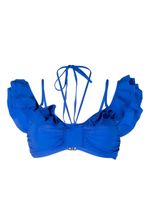 ISABEL MARANT haut de bikini à volants - Bleu - thumbnail