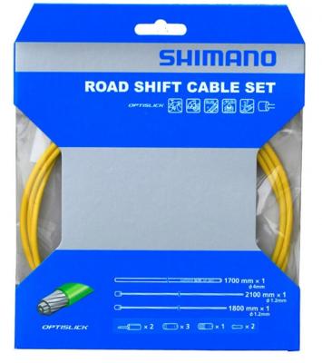 Shimano derailleurkabelset OT SP41 Race 2100 mm geel 4 delig