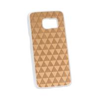 Telefoonhoesje met Houten inleg en Lasered Wood Inlay Kunststof/Elm Wood Telefoonhoesjes