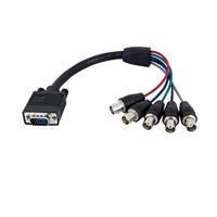 StarTech.com 30cm VGA HD 15 naar 5x BNC RGBHV monitorkabel - St/Bu