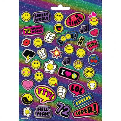 Smiley world stickers junior vinyl 3-delig