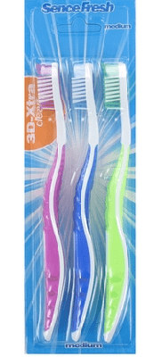 Sencefresh Tandenborstel - Medium 3D-Extra Clean 3 st.