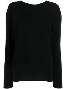 Jil Sander pull en cachemire à col ras du cou - Noir