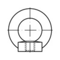 TOOLCRAFT TO-5381595 Ringmoeren M16 DIN 582 Staal Thermisch verzinkt 10 stuk(s)