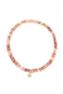 Zusss kralenarmband roze/goud Zusss kralenarmband roze/goud