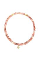 Zusss kralenarmband roze/goud