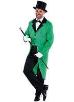 slipjas cabaret heren polyester groen maat L