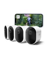 Arlo Pro 5 Draadloze WiFi Beveiligingscamera Buiten, 2K+ HDR, 160˚ Verbeterd Kleurennachtzicht, Sirene, Bewegingsdetectie, 2-Weg-Audio, 8 mnd Batterij, Arlo Secure Plan Proefperiode, 4 Cam, Wit