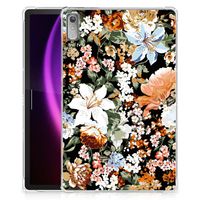 Siliconen Hoesje voor Lenovo Tab P11 Gen 2 Dark Flowers