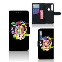 Motorola One Action Leuk Hoesje Lion Color - thumbnail