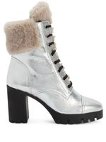 Giuseppe Zanotti bottines Moyra 90 mm en effet métallisé - Argent - thumbnail