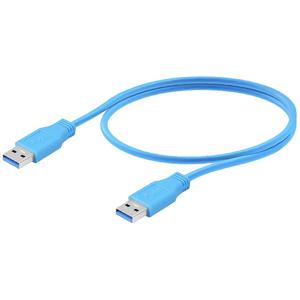 Weidmüller USB-kabel USB-A stekker 5.00 m Blauw PVC-mantel 2581730050