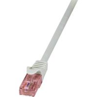 LogiLink CQ2092U RJ45 Netwerkkabel, patchkabel CAT 6 U/UTP 10.00 m Grijs Vlambestendig, Snagless 1 stuk(s)