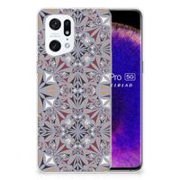 OPPO Find X5 Pro TPU Siliconen Hoesje Flower Tiles