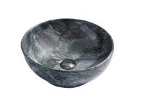 SaniGoods Marble wastafel 41x18cm zwart keramiek