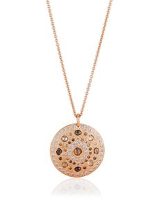 De Beers Jewellers 18kt rose gold Talisman Large Medal diamond pendant necklace - Métallisé