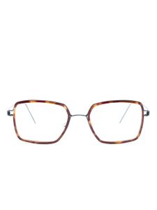 Lindberg lunettes de vue Jerald U13 à monture rectangulaire - Marron