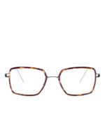 Lindberg lunettes de vue Jerald U13 à monture rectangulaire - Marron