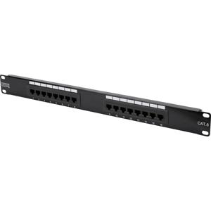 Digitus DN-91616U 16 poorten Netwerkpatchpaneel 483 mm (19) CAT 6 1 HE Ingericht