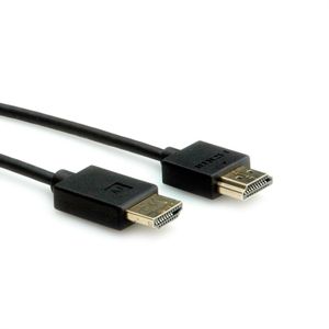 ROLINE 4K HDMI Ultra HD kabel met Ethernet, actief, ST/ST, zwart, 5 m