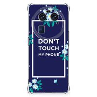 OPPO Find X6 Anti Shock Case Flowers Blue DTMP