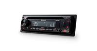 Sony CDXG1300U.EUR autoradio (CD-speler, USB/AUX-ingang, 4x 55 W, extra bas) rood