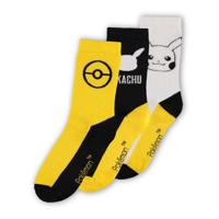 Pokemon Socks 3-Pack Pikachu 43-46 - thumbnail