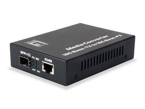 LevelOne GVT-0500 netwerk media converter 10000 Mbit/s Zwart