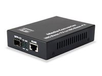 LevelOne GVT-0500 netwerk media converter 10000 Mbit/s Zwart - thumbnail