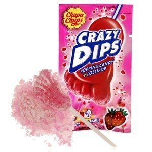 Chupa Chups Chupa Chups - Crazy Dips Aardbei Lolly + Knetter