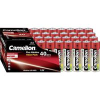 Camelion 11104006 Plus Alkaline Batterie LR06 (Mignon, AA, 40er-Pack) rot/gold Wegwerpbatterij - thumbnail