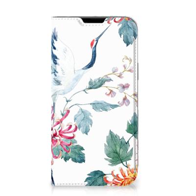 Apple iPhone 14 Plus Hoesje maken Bird Flowers