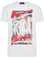 DSQUARED2 t-shirt en coton à imprimé graphique - Blanc - thumbnail