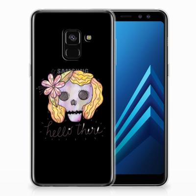 Silicone Back Case Samsung Galaxy A8 (2018) Boho Skull Silicone Back Case Samsung Galaxy A8 (2018) Boho Skull