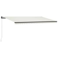 vidaXL Luifel handmatig uittrekbaar 600x300 cm crème
