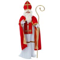 Sinterklaas kostuum - inclusief luxe krul staf 203 cm - thumbnail