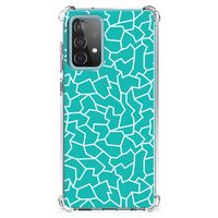 Samsung Galaxy A52 4G/5G Back Cover Cracks Blue - thumbnail