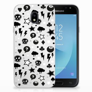 Silicone Back Case Samsung Galaxy J3 2017 Silver Punk