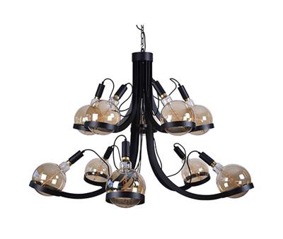 Ztahl design kroonluchter Prop Up 10L - zwart